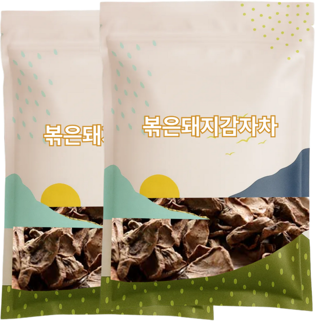 허브나래 저온로스팅 볶은 돼지감자 차 (지퍼팩), 500g, 2개, 1개입