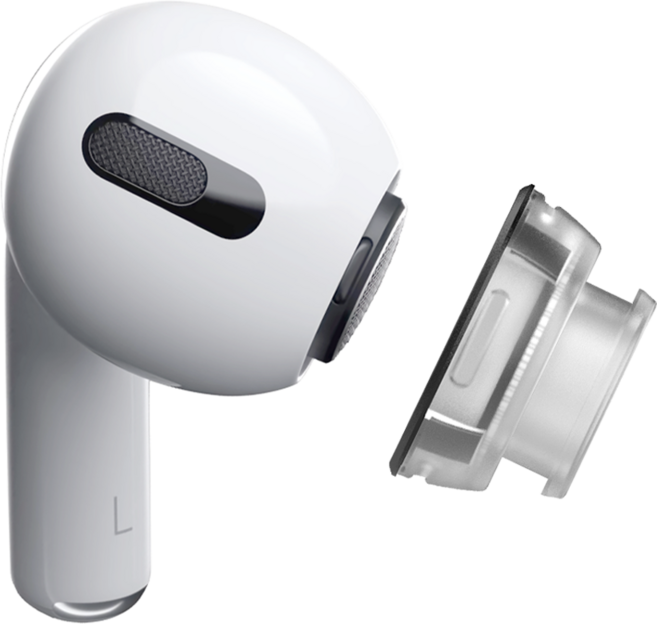 에어팟 프로 1 2 2세대 전용 이어팁 변환캡 디비누스 어뎁터 A1, 클리어