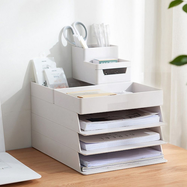 사무실책상 데스크 정리함 오거나이저 수납함 3종 파일정리함 서류정리함 데스크정리함, M_멀티정리함
