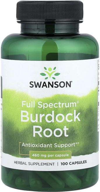 헁복하고 건강하세요 Swanson Full Spectrum® 우엉뿌리 캡슐 100정(캡슐 1정당 460mg) 늘 챙기셔야합니다, SwansonFullSpectrum우엉뿌리캡슐100정캡, 1개 - 쿠팡