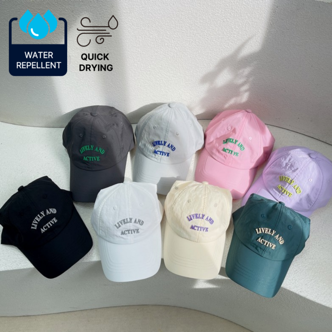 플랜펀 여름 캡모자 볼캡 야구 모자 남녀공용 러닝 워터파크 워터빔 스포츠