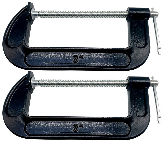 C형 클램프 6인치 160mm G형 목공용, 2개
