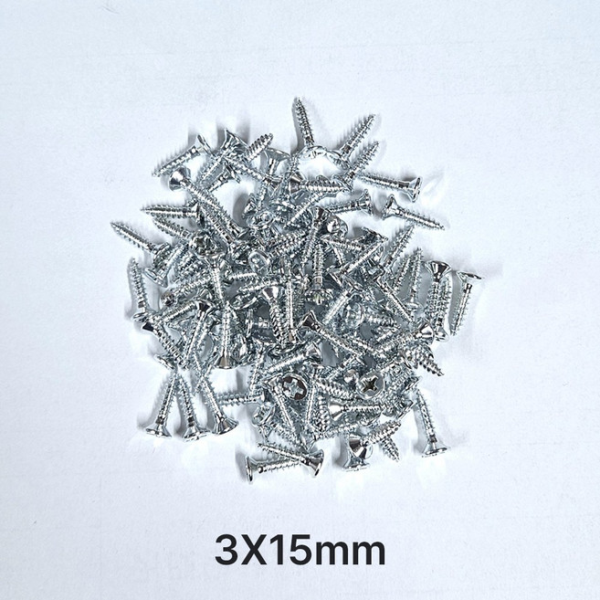 목공용피스 3X15mm 접시나사 (200개), 200개