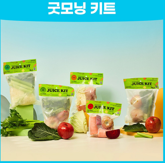 [패키지] 휴롬 굿모닝 엔자임 주스 키트 2.5kg (500g x 5개입), 1세트