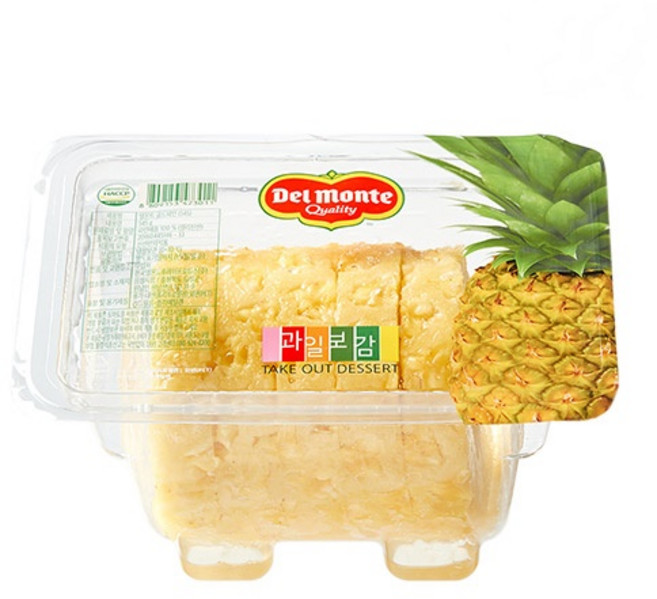 [델몬트] 초간편 손질 파인애플 허니글로우 과일보감 골드파인애플 바로섭취 원통형, 3개, 545g