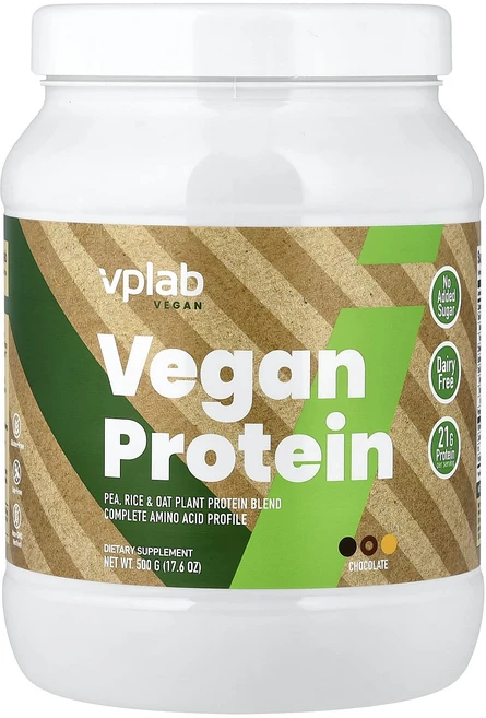 메이커제품입니다 VPLab 비건 단백질 초콜릿 500g(17.6oz) 좋은효과를 보실수있습니다, 1개, 500g - 쿠팡