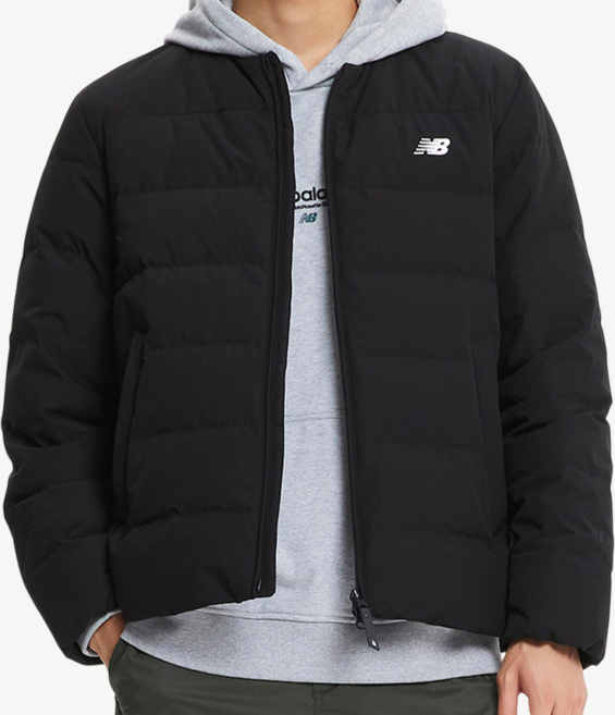 [백화점 매장판] 뉴발란스 경량 패딩 25FW 액티브 라이트 구스다운 블랙