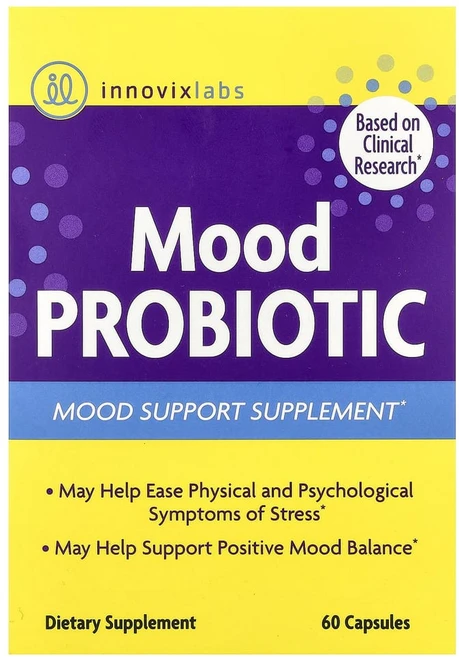 이노빅스랩 무드 프로바이오틱 정서 안정 보충제 캡슐 60정, 1개 - 쿠팡
