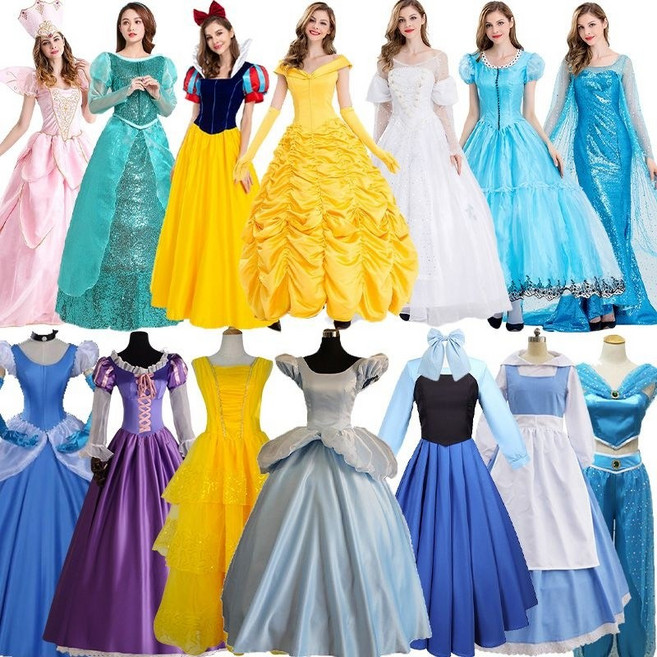 공주 드레스 할로윈 코스튬 의상 성인 여성