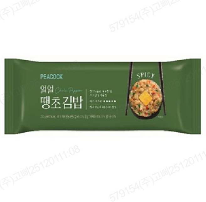 피코크 땡초김밥, 일반포장 동절기만, 1개, 230g