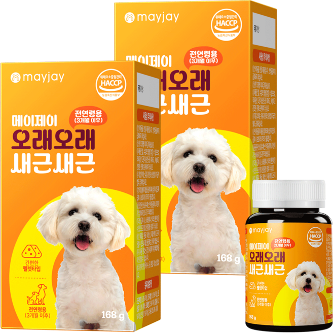 강아지 기관지 호흡기 영양제 대용량 펠렛 메이제이, 호흡기/기관지, 2개