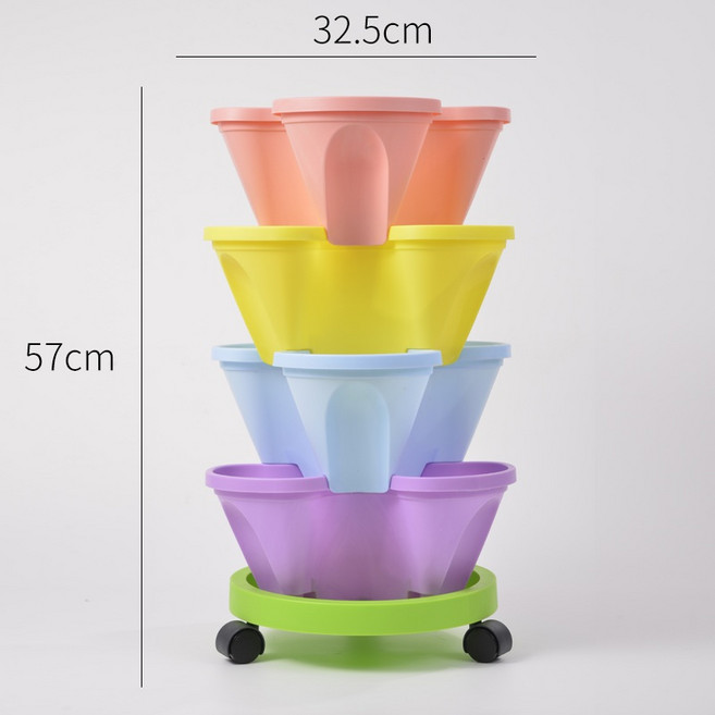 수직 화분 딸기 농가 텃밭 하우스 재배, 10.멀티 4단 4포트, 1개