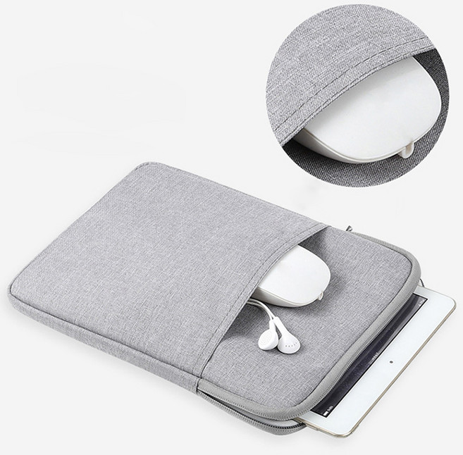 헤이맨 레노버 P11 PRO 손잡이형 극세사 포켓 태블릿 파우치, 블랙