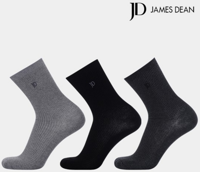 고급 코마면 원사 편직 선물포장 신사 중목 양말 3매입세트 958