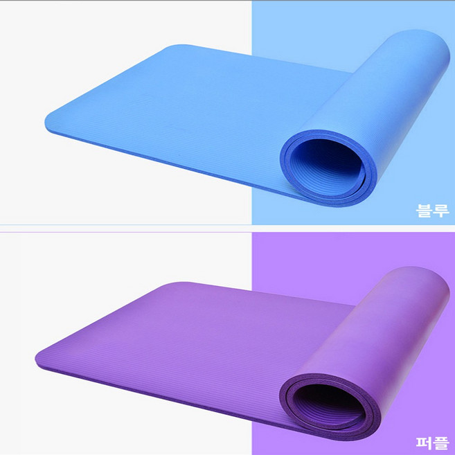 제이와이홀딩스 필라테스 요가 두꺼운 운동매트 30mm, 블루, 1개