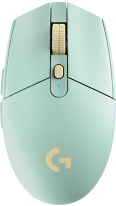 로지텍 G304 X 라이트스피드 무선 게이밍 마우스, 민트 + 옐로