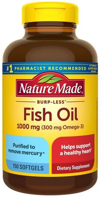 네이처메이드 피쉬오일 1000mg 소프트젤 150정, 1개 - 쿠팡