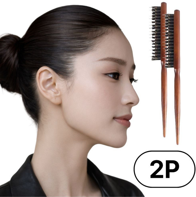 비온엑스 프리미엄 여성 슬릭번 돈모빗, 2개, 우드