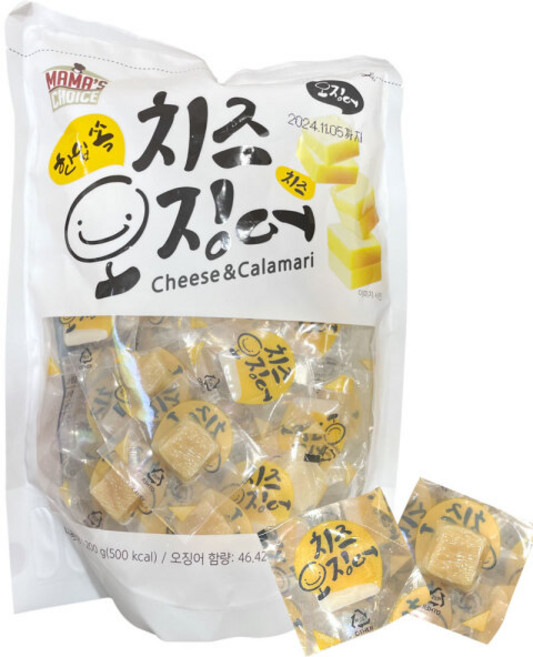 마마스초이스 한입쏙 치즈오징어, 1개, 200g