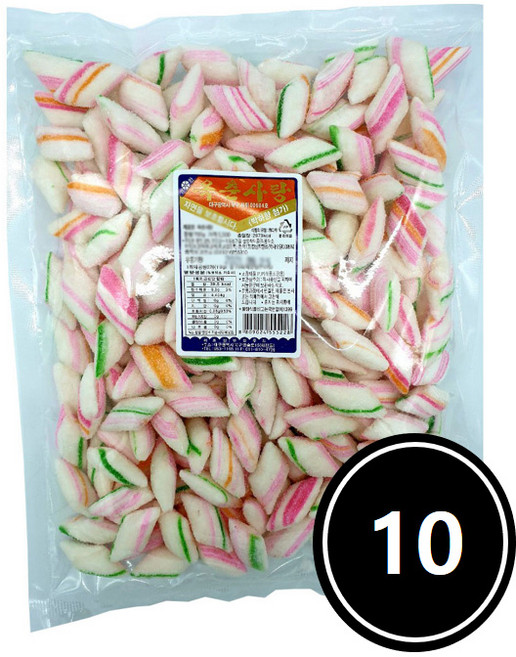 유한푸드 옥춘사탕, 500g, 10개