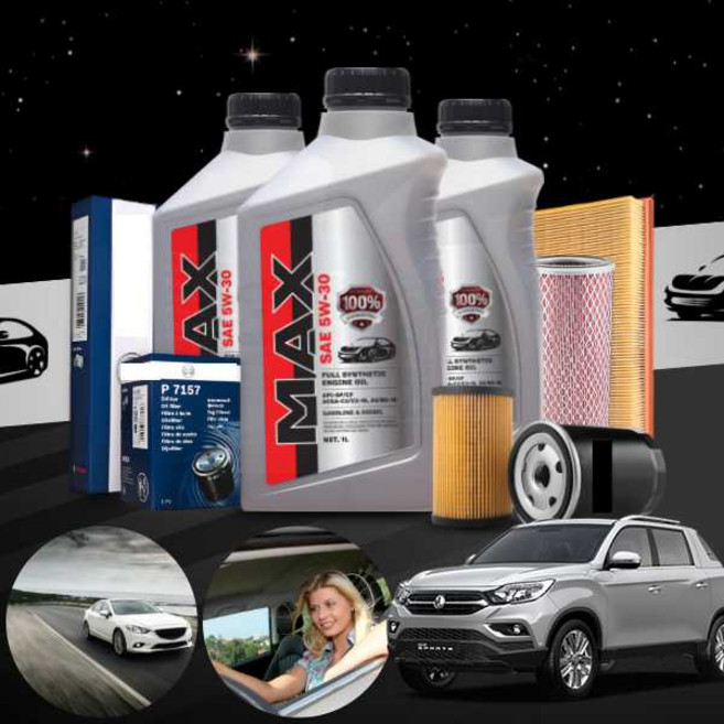 쌍용 렉스턴스포츠칸 2.2(요소수) 디젤 MAX 롱라이프(2만km) 엔진오일세트 5W30