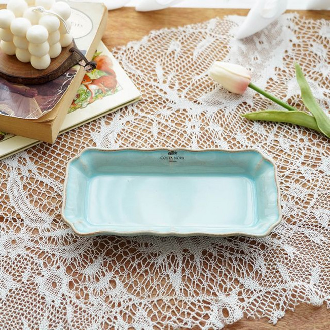 코스타노바 알렌테조 직사각접시, 아쿠아, 1개