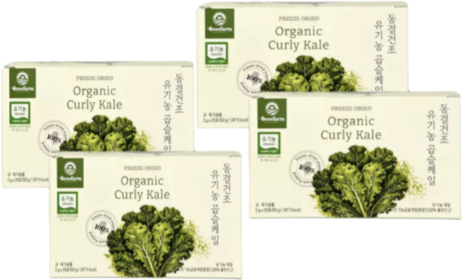 베네팜 동결건조 유기농 25포, 4개, 2g