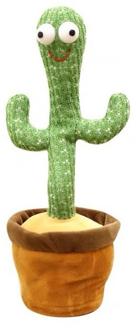 하이제이비 춤추고 말 따라하는 선인장 작동인형, 33cm, 그린, 1개