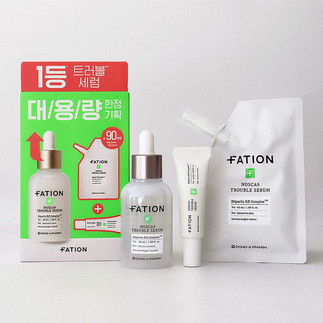 파티온 노스카나인 트러블 세럼 50ml+40ml+크림10ml, 1개, 90ml