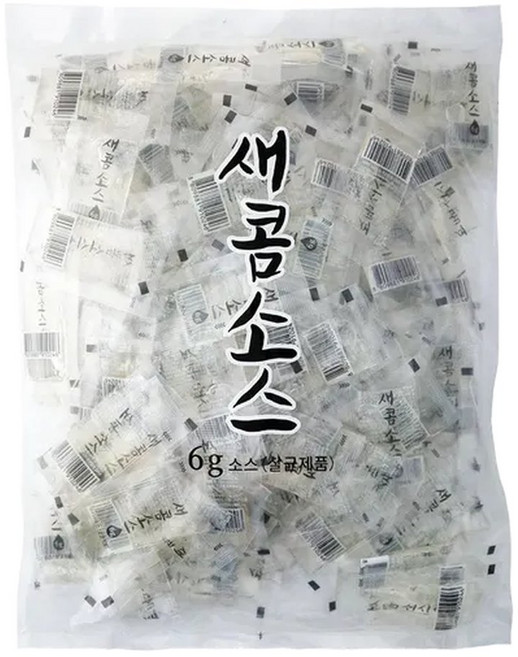 새콤소스6g 2000개 1박스 미니식초 초데리, 6g