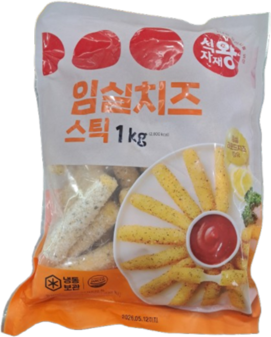 바이오마켓_식자재왕 임실 치즈스틱, 2개, 1kg