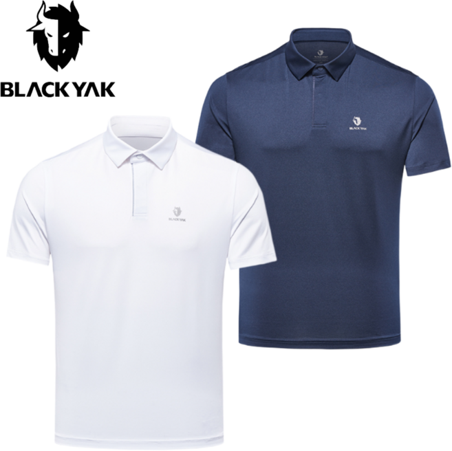 [매장발송] 블랙야크 남성 반팔티 폴로 카라티 기능성 티셔츠 캠핑 등산복 상의