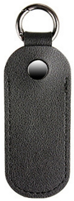 PU 가죽 플래시 드라이브 케이스 USB 저장 가방 컴팩트 및 내구성 메모리 스틱 보호 가방 USB 드라이브 및 케이블, 검은, 흑색의