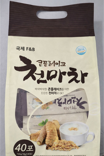 국제 F&B 콘플레이크 천마차, 1박스, 40개입, 18g