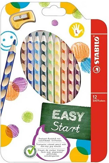 STABILO 德國 思筆樂 EASYcolors 彩色鉛筆 左手12色組 ST331/12, 1個裝