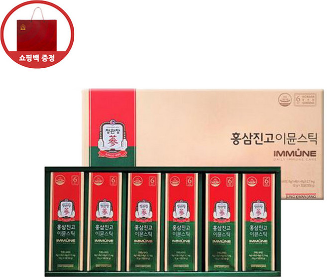 홍삼진고 이뮨스틱 30포 고급보자기포장 전통엽서기프트, 10g, 30개
