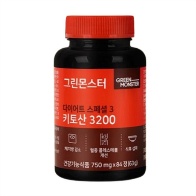 그린몬스터 다이어트 스페셜 3 키토산 3200, 63g