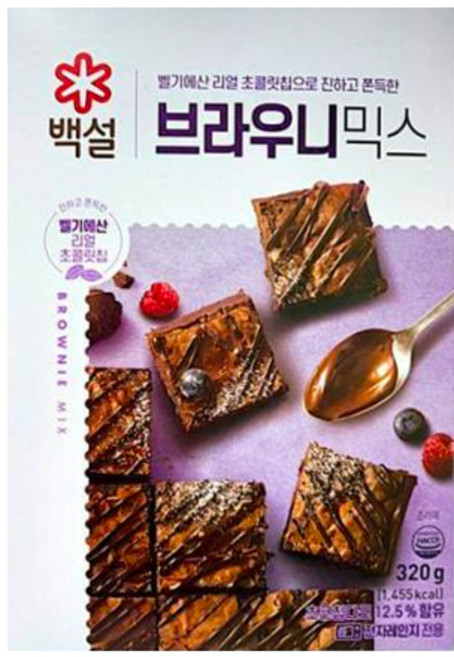 CJ 백설 브라우니믹스320g x5개, 320g, 5개