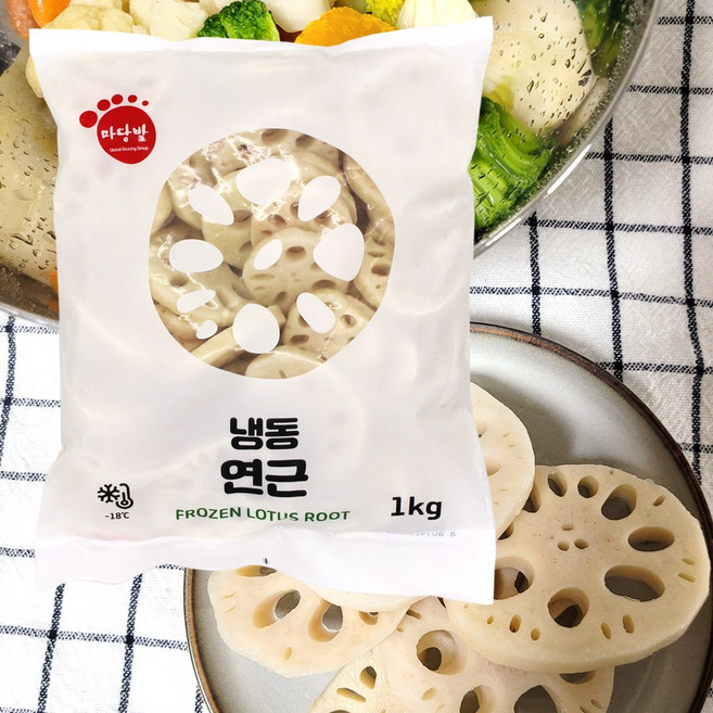 올심찬 냉동 연근 슬라이스 1kg 중국산, 1개