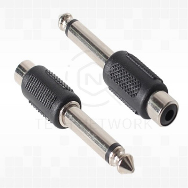 기타 베이스 스피커 5.5모노 RCA 변환 총알잭 아답터 변환케이블 마이크