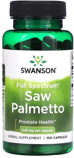 스완슨 쏘팔메토 540mg 캡슐, 100정, 1개 - 쿠팡