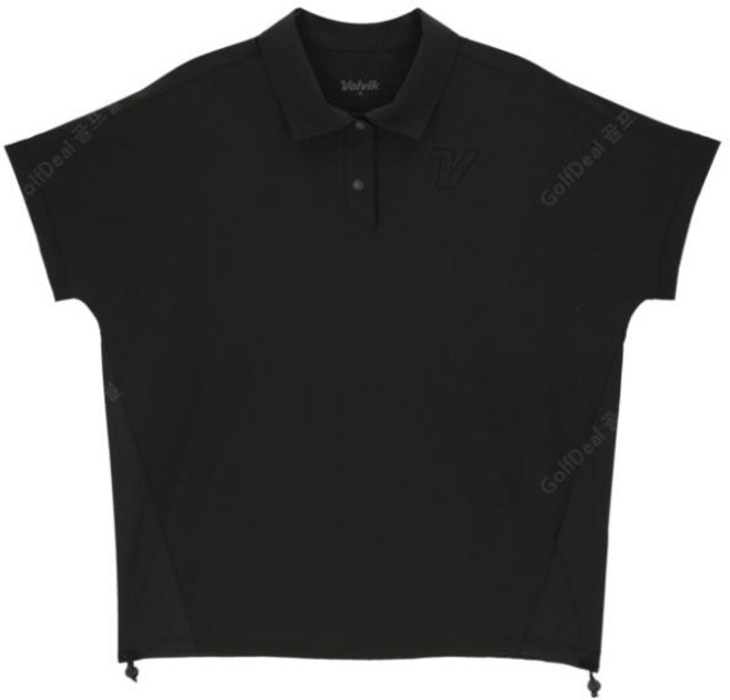 볼빅 여성 우븐 하이브리드오버핏 반팔티셔츠 VLTSP401 BK 블랙