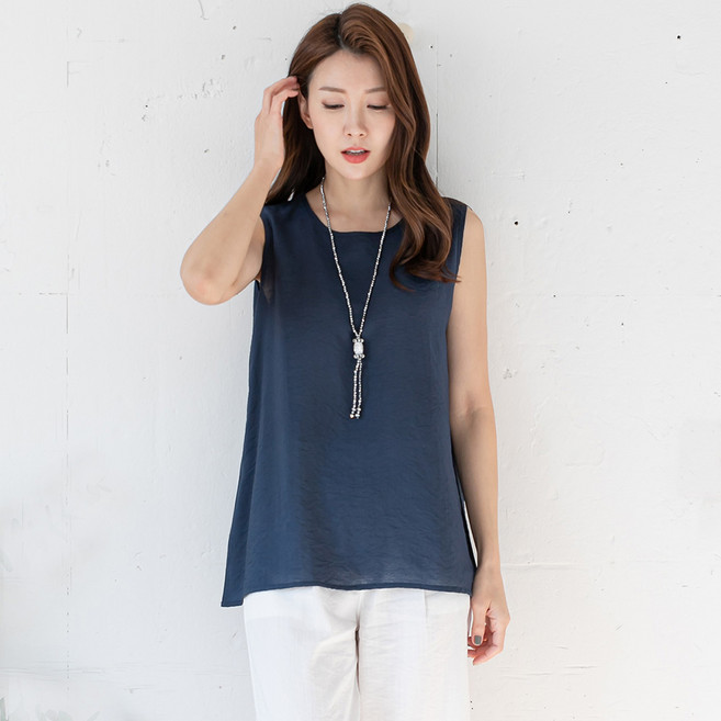 무브너 여성 여름 인견 나시 블라우스 엄마옷 빅사이즈 포함