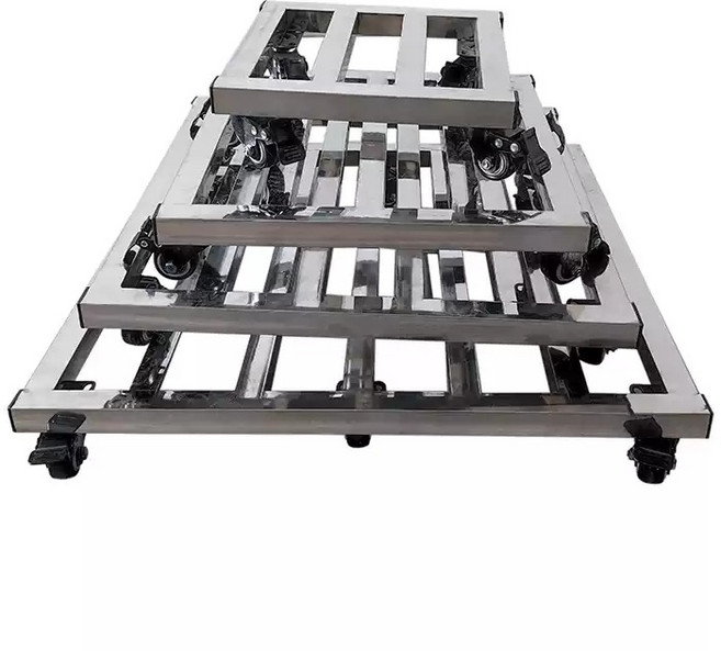 사각 돌리 운반 이동식 화분 받침대 트롤리 트레이 바퀴 휠, 50cmx50cm