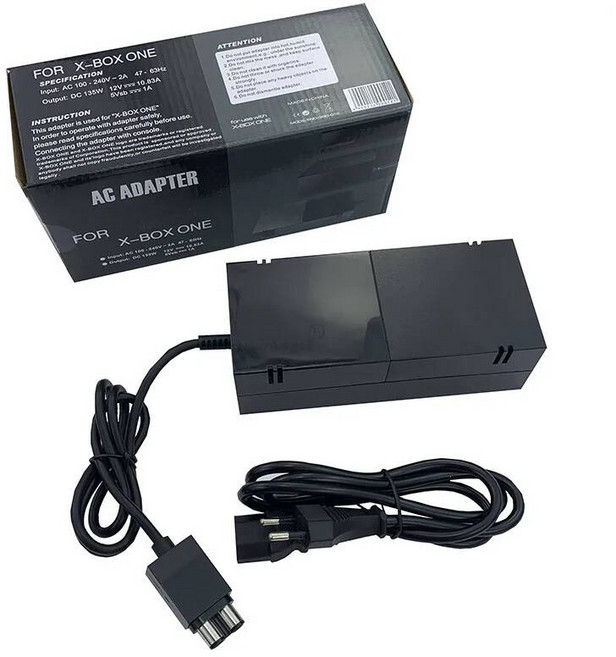 엑스박스패드 호환교체 하우징 케이스 액사리 XBOX컨트롤러 Xbox One 전원 공급 장치용 AC 어댑터 충전기 미국 영국 EU 플러그 One용 케이블 포함 [호환], EU PLUG