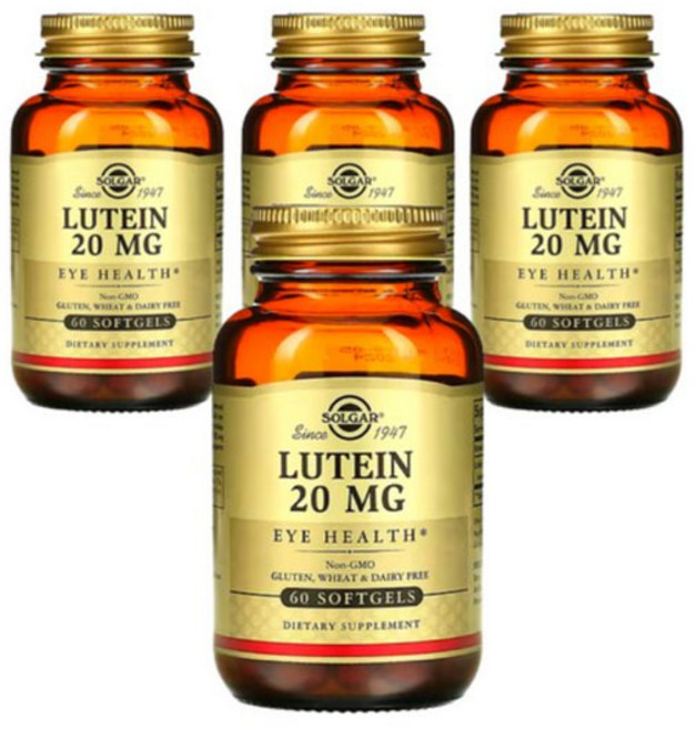 솔가 루테인 20mg 소프트젤, 60정, 4개
