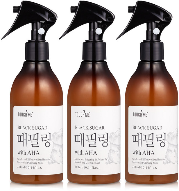 터치미 블랙슈가 위드 아하 때필링 스프레이, 3개, 300ml