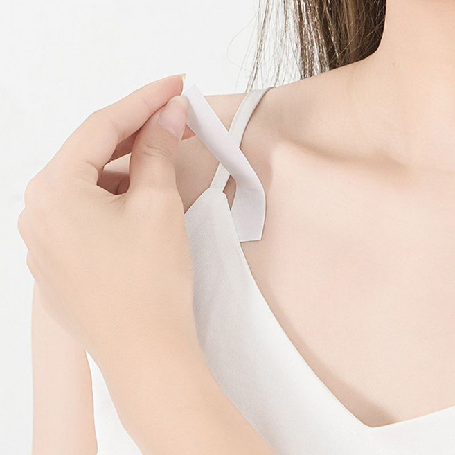 노출 방지 옷 고정 테이프 투명 양면 벌어짐 흘러내림 방수 브라끈