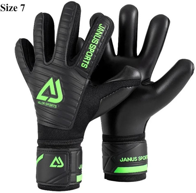 프로 축구 골키퍼 장갑 손가락 보호 기능이 라텍스 성인 보호대, 1개, 색상: 5. size 7