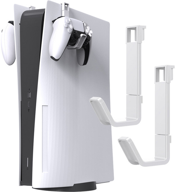 PS5 플스5 프로 슬림 듀얼센스 헤드셋 거치대 걸이, 1세트, 화이트, P5P03